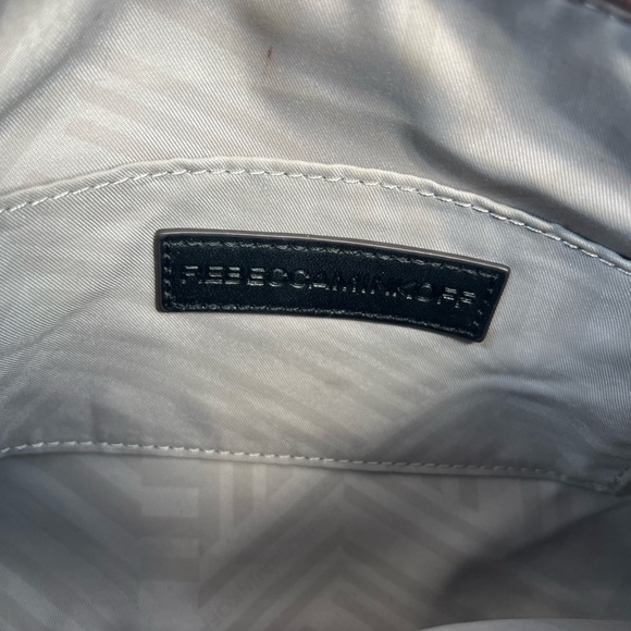 Rebecca Minkoff Mini M.A.C.Camel Suede & Leather Crossbody Bag w/a chain strap - Picture 11 of 12